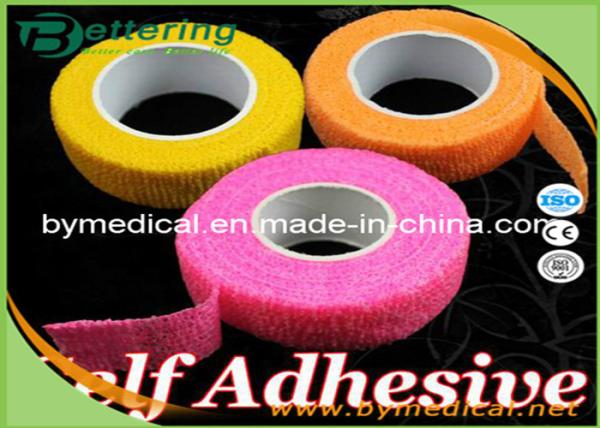 Non Woven Elastic Cohesive Bandage For Finger , Self Adherent Bandage Wrap