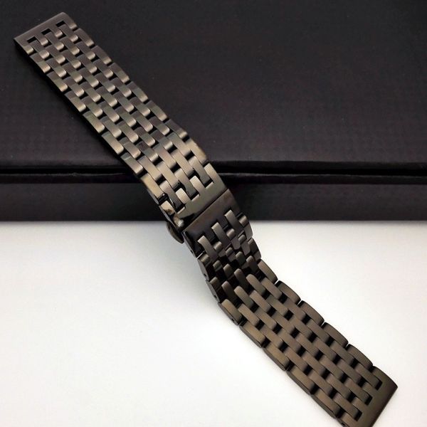 Premium 3-Link Solid Stainless Steel Watch Bracelet