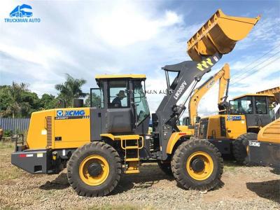 maquinaria 3 Ton Wheel Loader de construção 92kW pesada