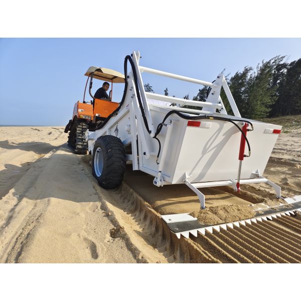 HANDSOMER 1900 Tractor Towable Beach Cleaner | 1.9m Hydraulic Vibration Sand Sifting Machine