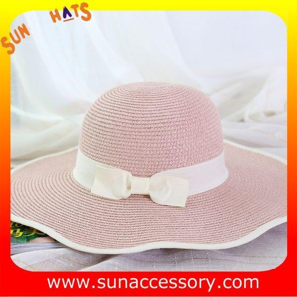 AK16842 Wide brim sunny beach paper straw hats in stock , promotion cheap hats .