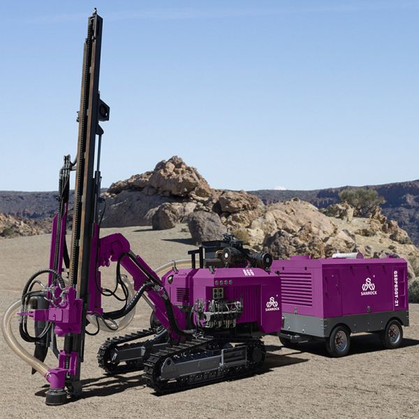 Surface Drilling Rig Hydraulic DTH Drilling Machine High Efficiency Portable DTH Hammer Drilling Rig