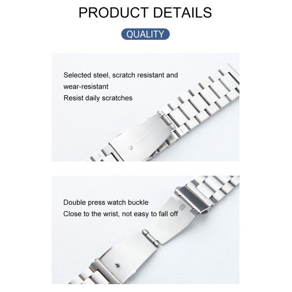 Stainless Steel Watch Band · Compatible With GMT Diving Smartwatches
