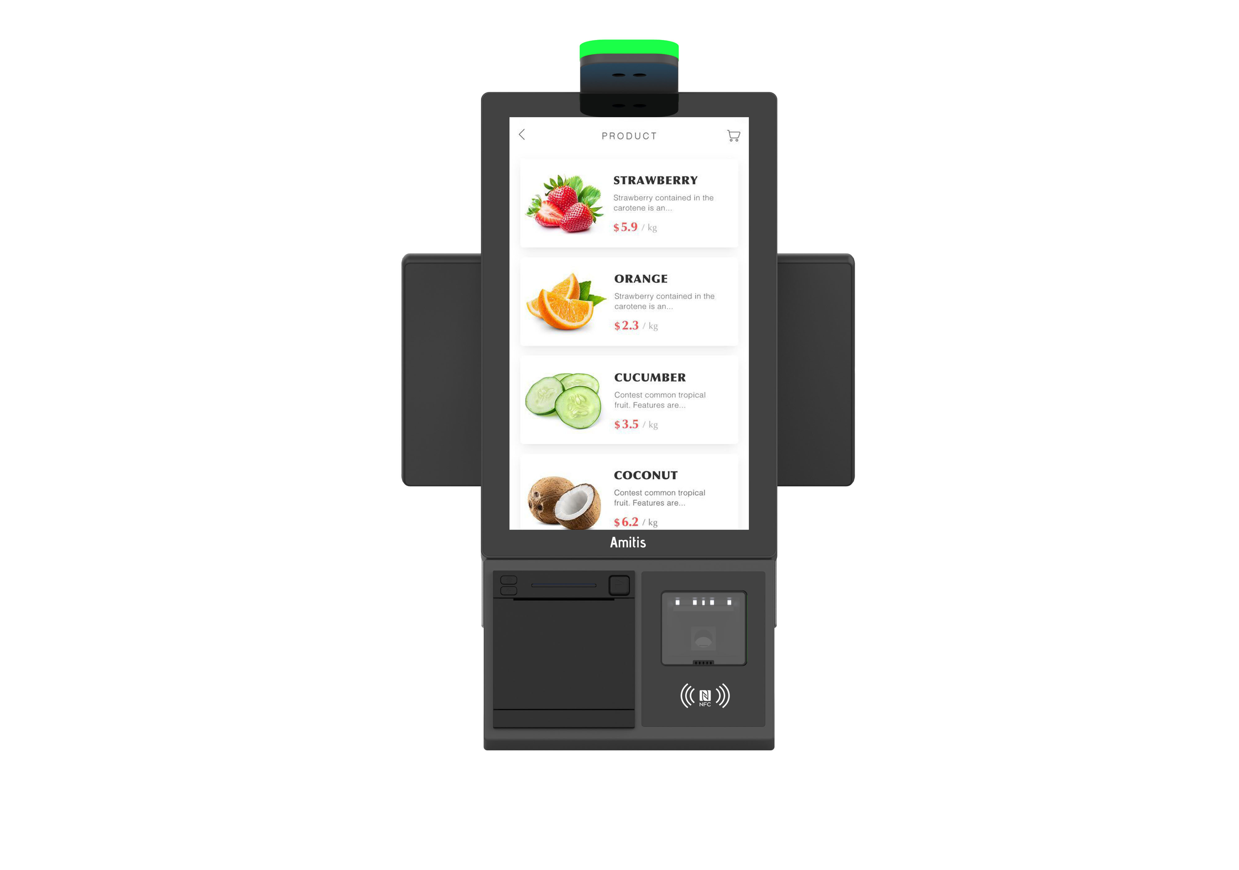Unattended Retail AI Self Service Payment Machine Android Smart Self Service Kiosk