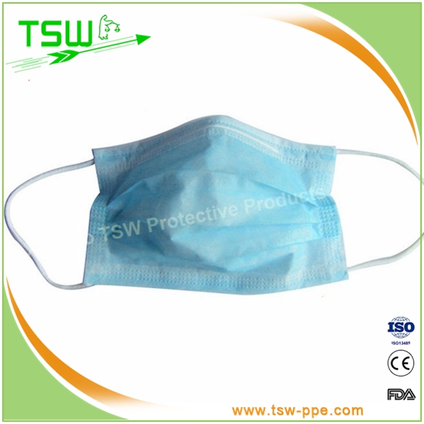 Multicolor 25g 17.5*9.5cm Disposable Nonwoven Face Mask