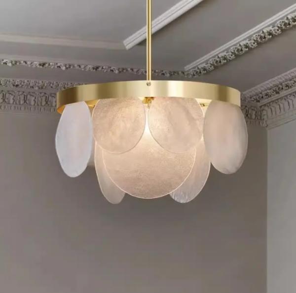 Wholesale Modern Indoor Minimalist Round LED Pendant Lamp Restaurant Decoration Drop Lights Nordic Luxury Glass Pendant Light