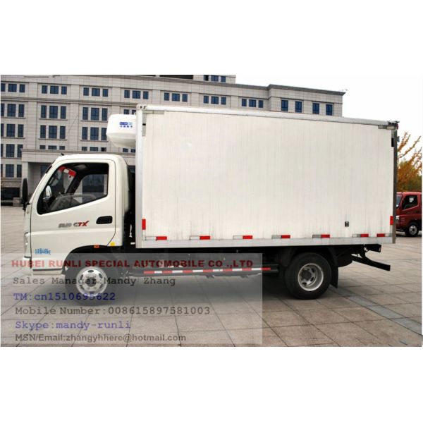 Camión frigorífico Foton de 1,1 toneladas con caja Thermo King, 6 neumáticos