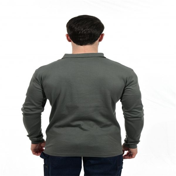 Хлопок рубашки UL FR Henley вяжет пожаробезопасные рубашки поло HRC2