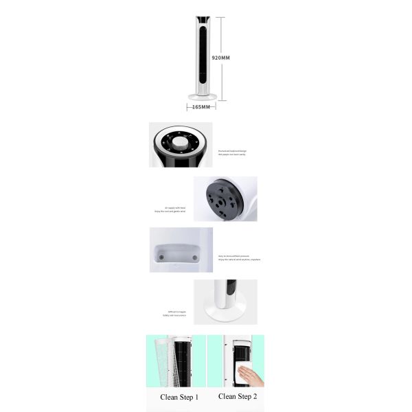 Bladeless Silent Floor Cold Air Fan Air Conditioning Equipment