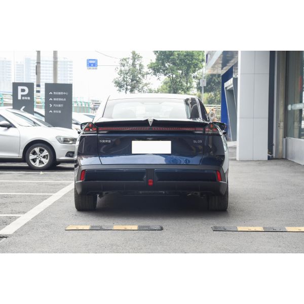 Changan Dark Blue SL03 Sedan Electric Car Mini New Energy Left Side Steering Car