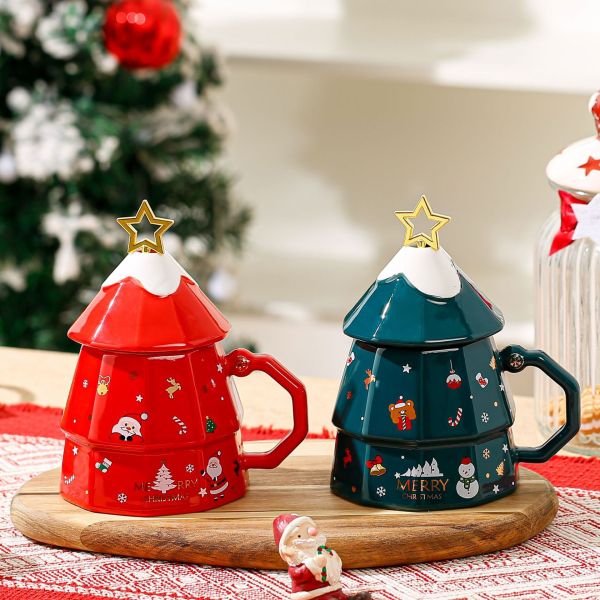 Custom 3D Water Cup Ceramic Coffee Mug Gift Box for Christmas Occasion and Gifts
