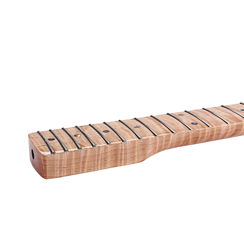 Замена шеи Fender Stratocaster 21 Frets Кленовый для электрической гитары ST Abalone Dots Tiger Flame