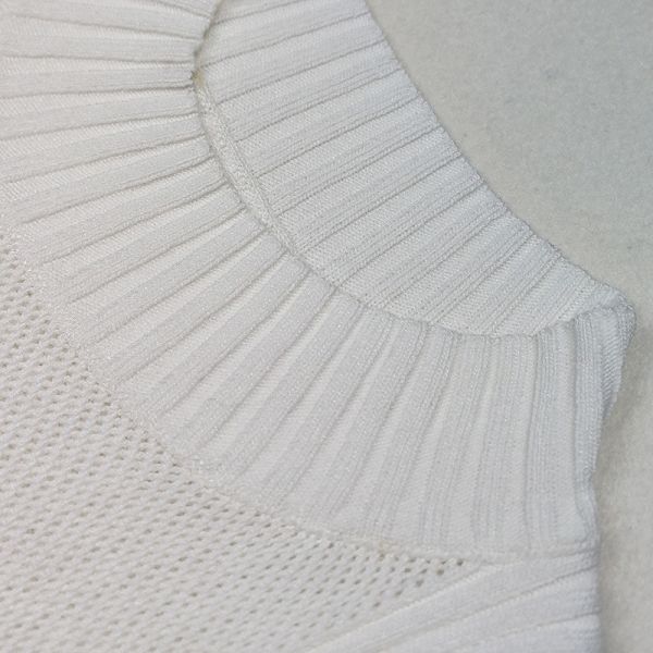 Round Neck Hollow Halter Sleeveless Knit Crop Top