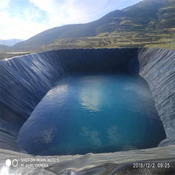 Outdoor HDPE Geomembrane Pond Liner Reservoir Liner 500 Micron 750 Micron Polyethylene