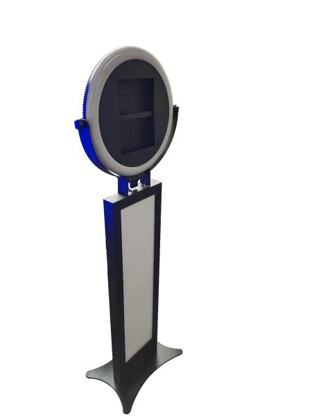 Selfie Portable Ipad Based Photo Booth Kiosk Metal Ring Light