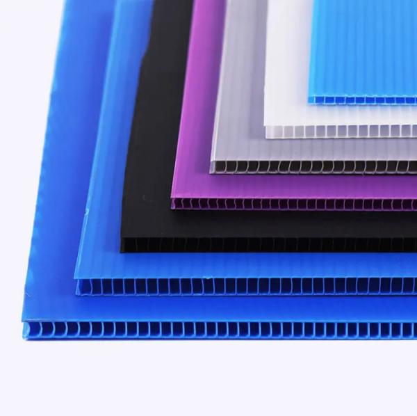 Washable 2mm PP Corflute Sheet Recyclable Blue Coroplast Board