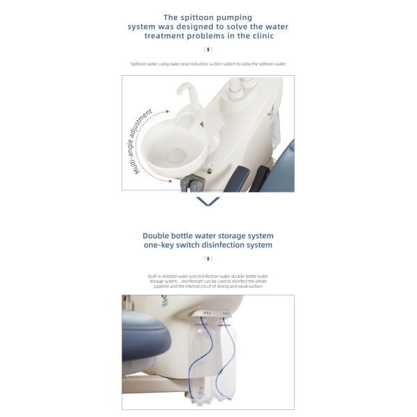 Electricity Dental Chair Stomatology Equipment With Water Purification System