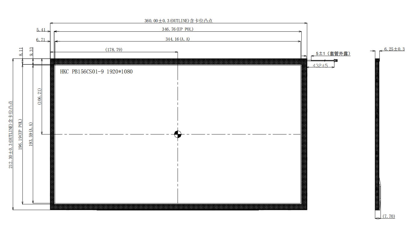 15.6-Inch FHD TFT LCD Module (1920x1080 IPS, eDP Interface) – Industrial Grade Display for HMI & Automation