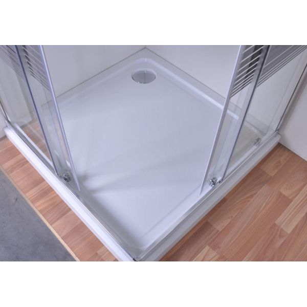 Серый шелк покрасил стеклянные приложения ливня 900 x 900 для модельных комнат/супермаркета