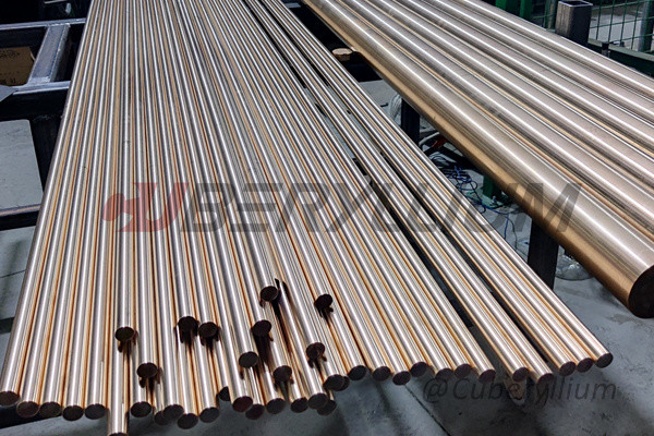 CUBE2-UNS.C17200 Barras de cobre de berilio Dia.12mm 15mm 20mm 25mm 30mm