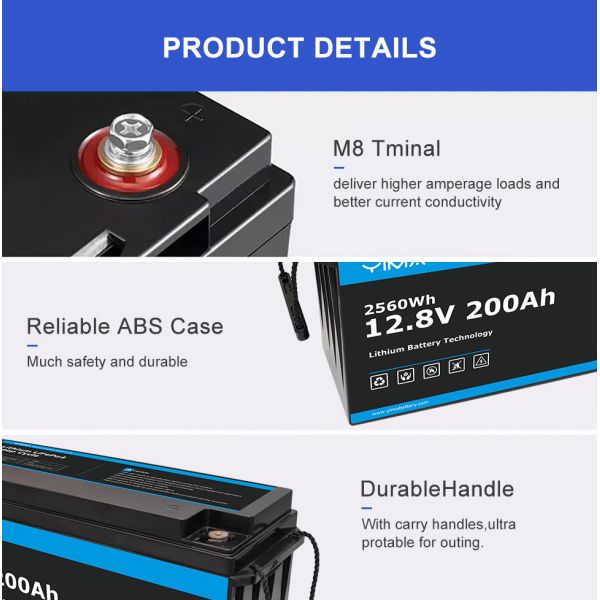 14.6V Charging Voltage 12v 24v 100ah 300 ah 600ah Lifepo4 Battery for Solar System
