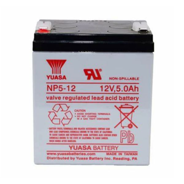 YUASA NP5-12 Sealed Lead Acid Battery 12V 5Ah UPS Batteries Replacement Maintenance Free Original