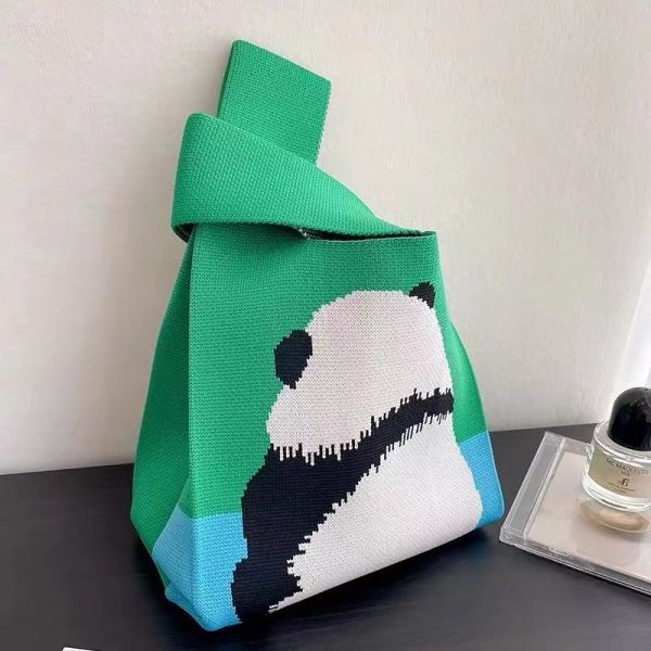 Popular Women Handbag Custom Polyester Woven Bag Mini Tote Shopping Bags