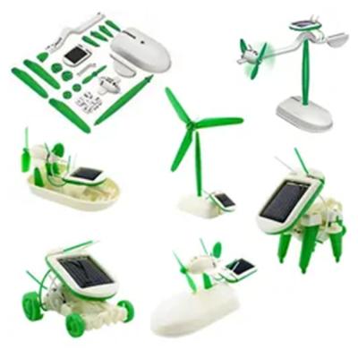 Enseignement 6 en 1 Diy Robot Jouets pour enfants Kit de science Jouets pour enfants créatifs