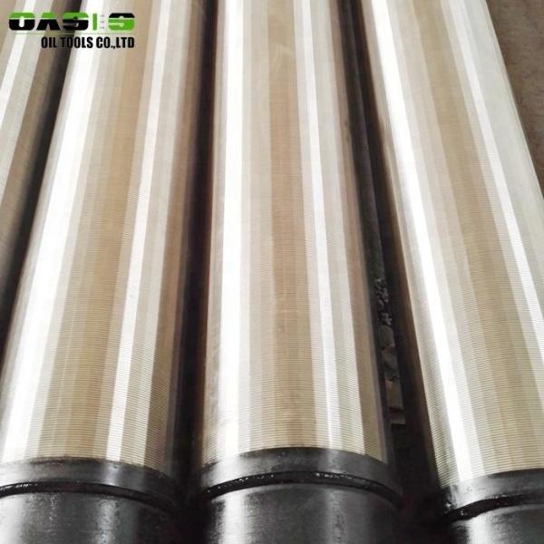 Double Layer Wire Wrapped Screens , High Strength Vee Opening 4 Inch Well Screen