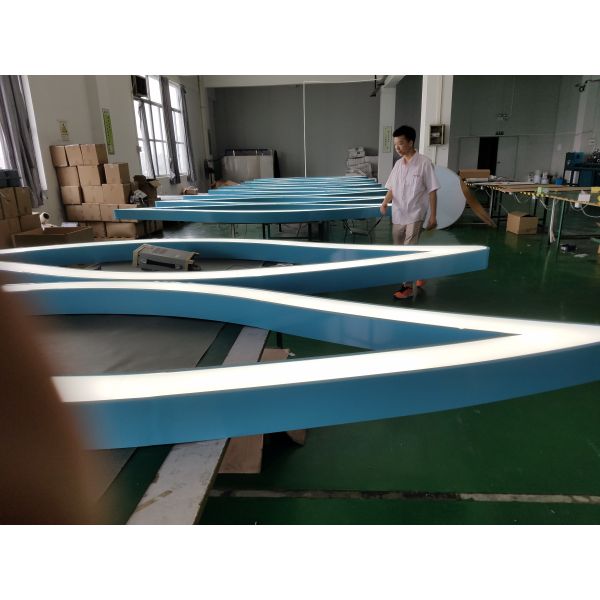 SMD5630 Led Ring Pendant Ceiling Light 27994lm IP20 Custom Made