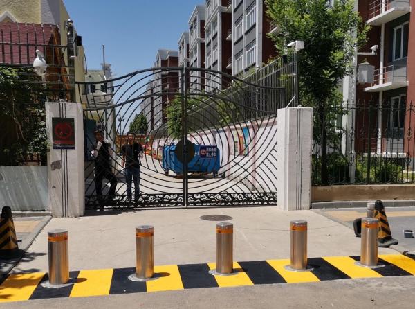 Protection du périmètre Contrôle électrique Sécurité rétractable Bollards en acier inoxydable