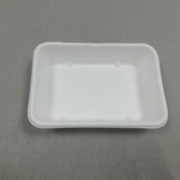 350ml Compostable Fiber Pulp Lunch Tray Elegant Disposable Dinner Platter Heavy-Duty Quality Food Tray