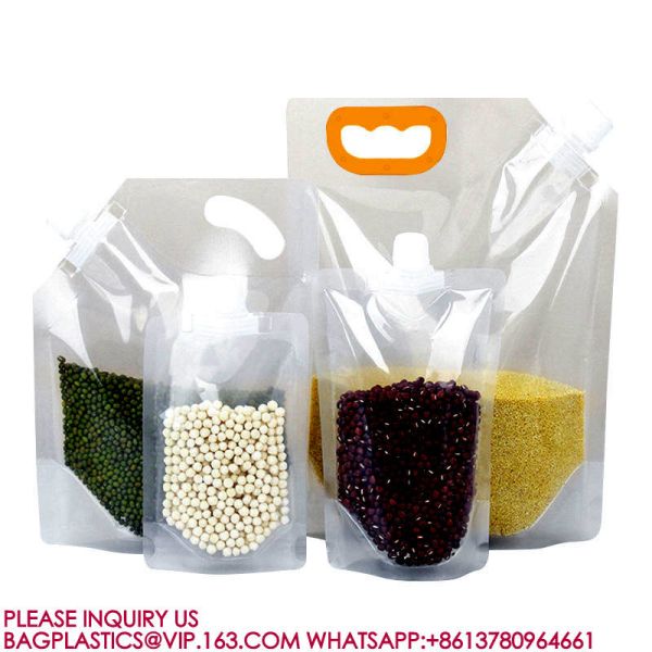 1 Gallon Water Containers, 10 Drink Bags Collapsible Pouch, Includes Tamper-Evident Caps