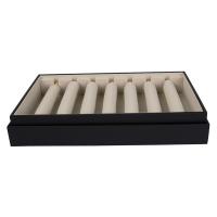 Plateaux noirs de Ring Box Stackable Jewelry Display de couleur