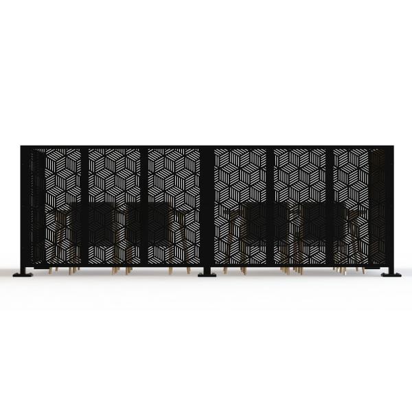 Alumínio painel interior divisor de sala de tela artística ou decorativa