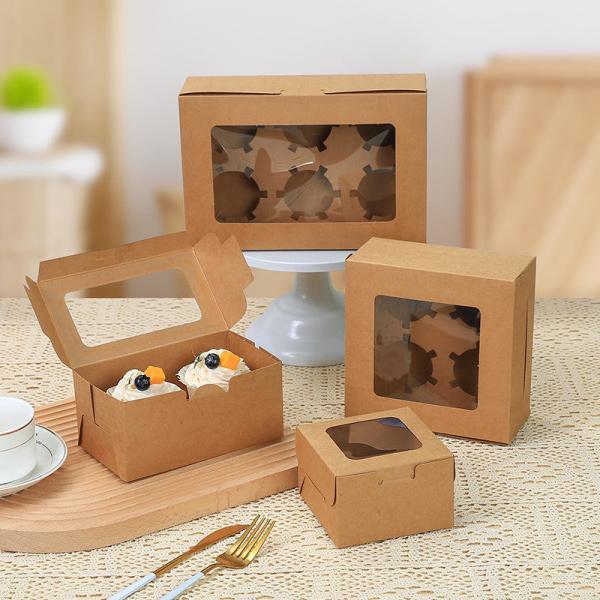 Food Grade Windowed Cake Boxes with Customized Design and Shape