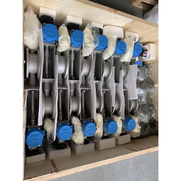 Большой диаметр высокотемпературный клапан дымовых газов бабочка клапан трубы из нержавеющей стали