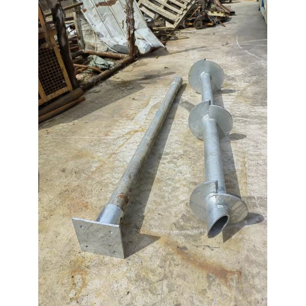Prefabricated Galvanized Steel Round Spiral Ground Anchor Helical Screw Piles