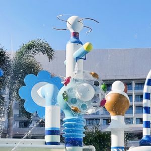 Children's Water Slide Splash Pad Accessories Fiberglass Steel Water Park Splash Pad
