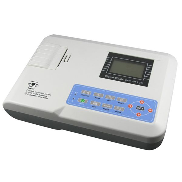 Auto / Manual Operation Portable ECG Machine SE101 Single Channel CE Approvel