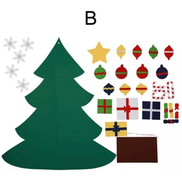 3D DIY 26pcs Detachable Ornaments Christmas Decorations 94*78cm