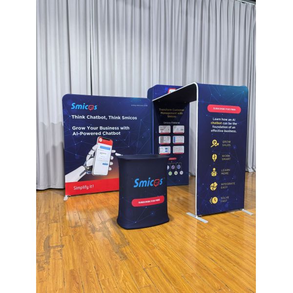 250g Exhibition Stretch Fabric Displays 10x10ft Tension Fabric Display Booth