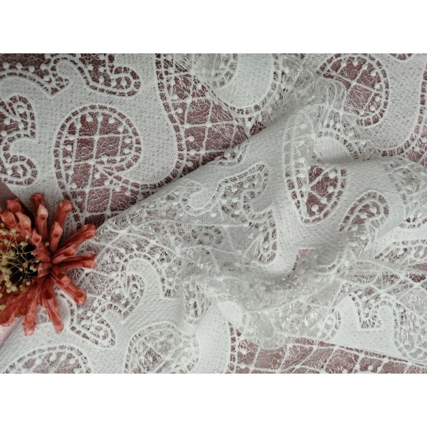 Tela del cordón del Cutwork del Cutwork