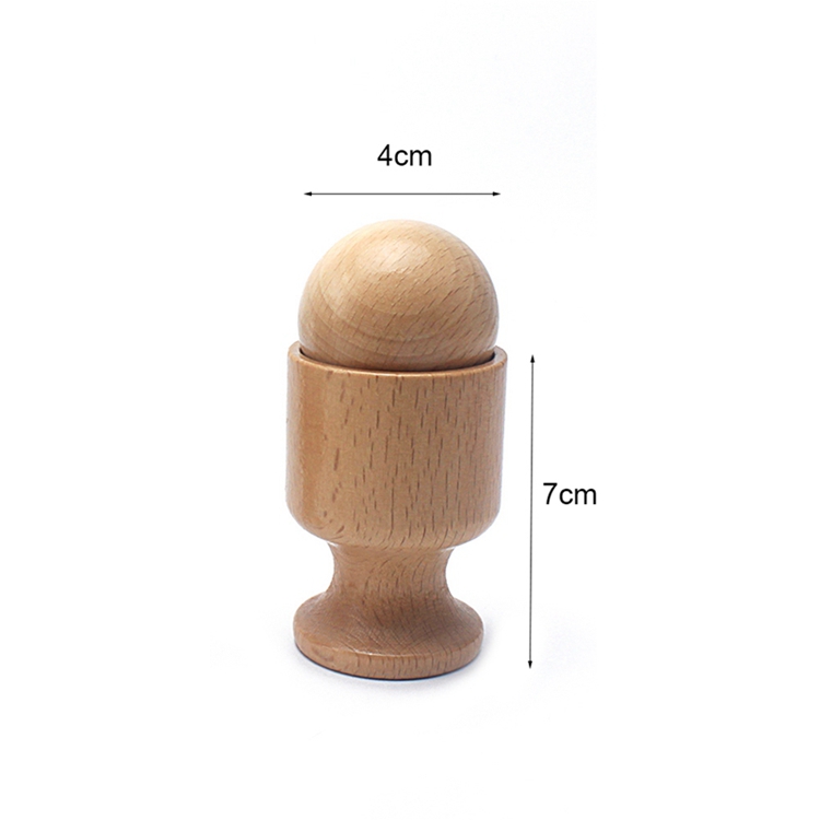 Колокольчик 6 медленно двигает деревянная древесина бука Teether Teethers безопасная Tambor