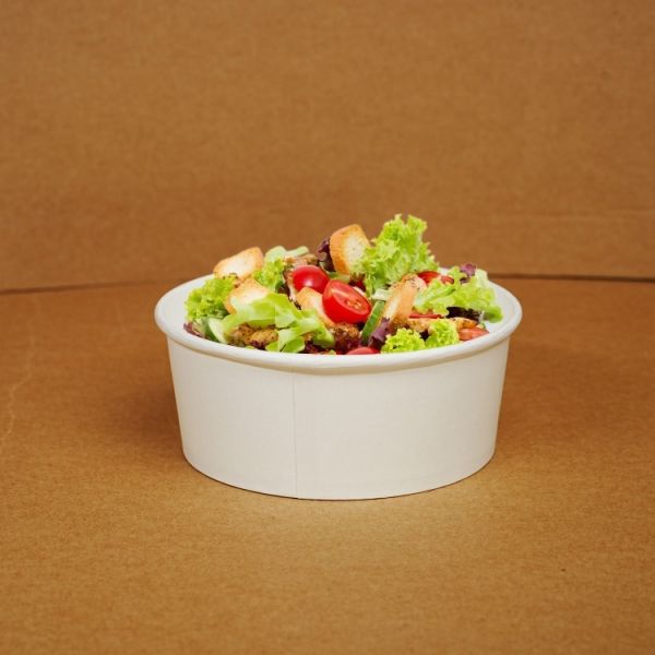 Customized eco-friendly food grade kraft paper disposable takeaway salad soup food container paper bowl