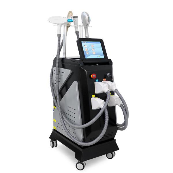 4 em 1 OPT IPL Rf Nd YAG depilação indolor Rejuvenescimento da pele máquina de beleza