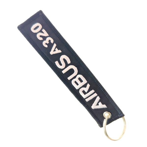 ​Custom Airbus Keychain - Aviation-Themed Embroidered Gift with Durable Metal Ring & Eco Materials​