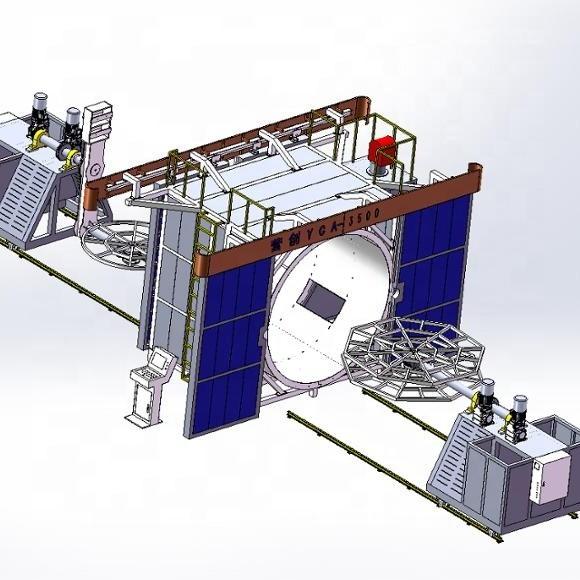 Two Arms Shuttle Rotomolding Machine