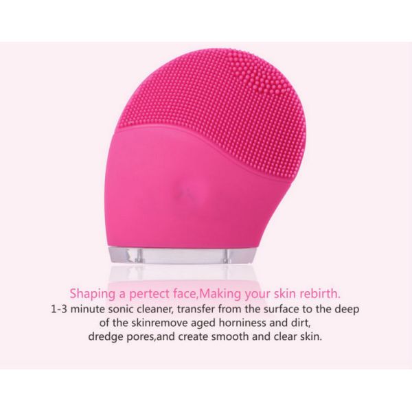60 G Sonic Vibrating Silicone Facial Brush Deep Cleansing CE Approved