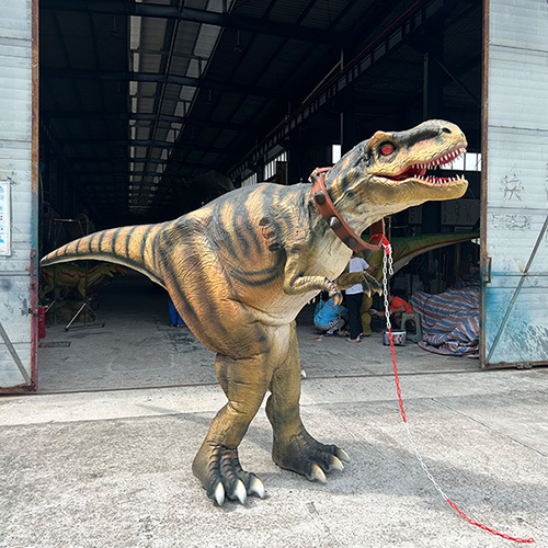 Silicone Rubber Animatronic Dinosaur Costume for Interactive Displays Theme Parks and Educational Attractions